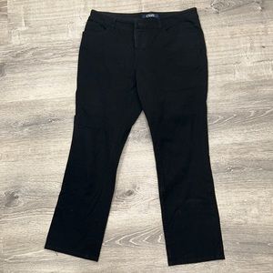 Women’s chaps petite size 10 P black jeans like new condition